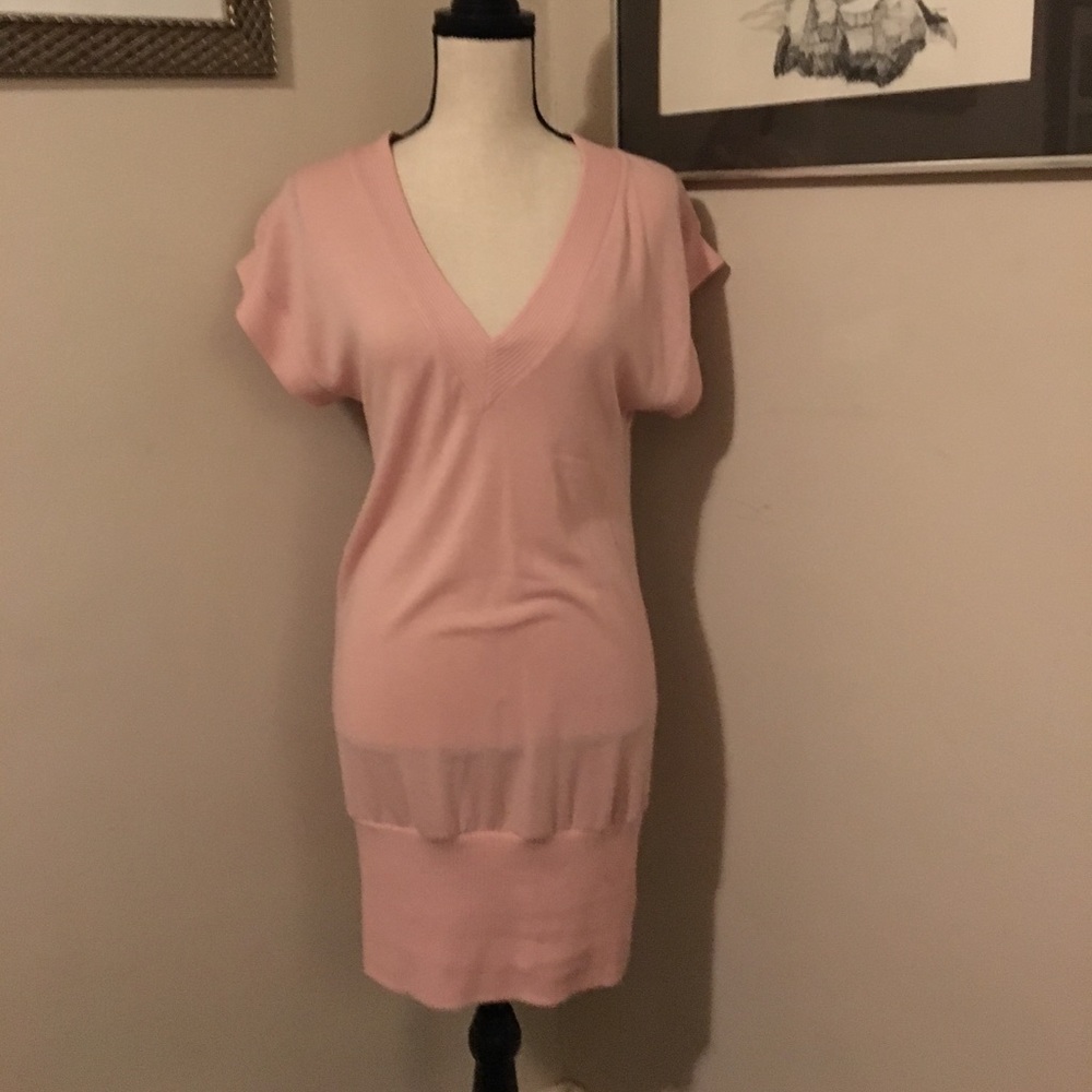 Pink Sweater Dress